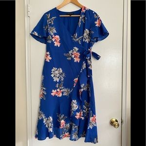 Blue floral Dress